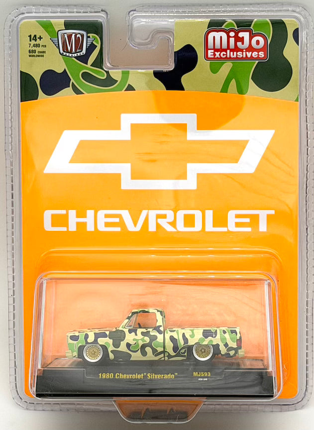 M2 Machines 1:64 1980 Chevrolet Silverado Custom – Camouflage – MiJo Exclusives Limited Edition