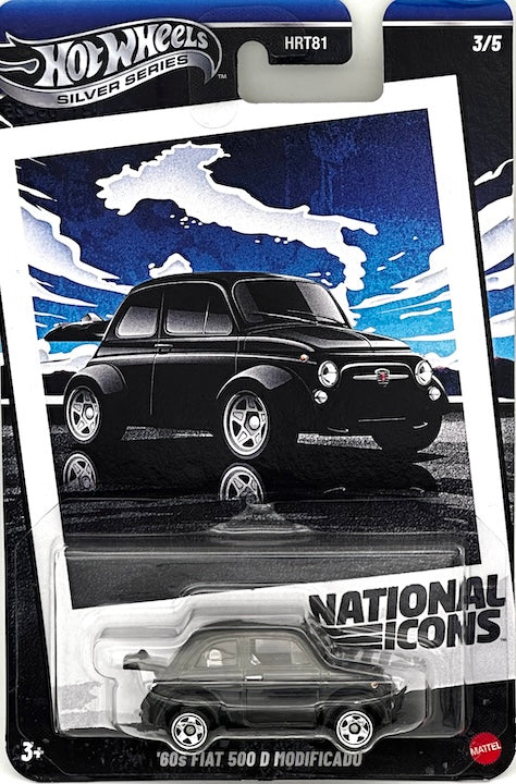 Hot Wheels National Icons - 60's Fiat 500 D Modificato