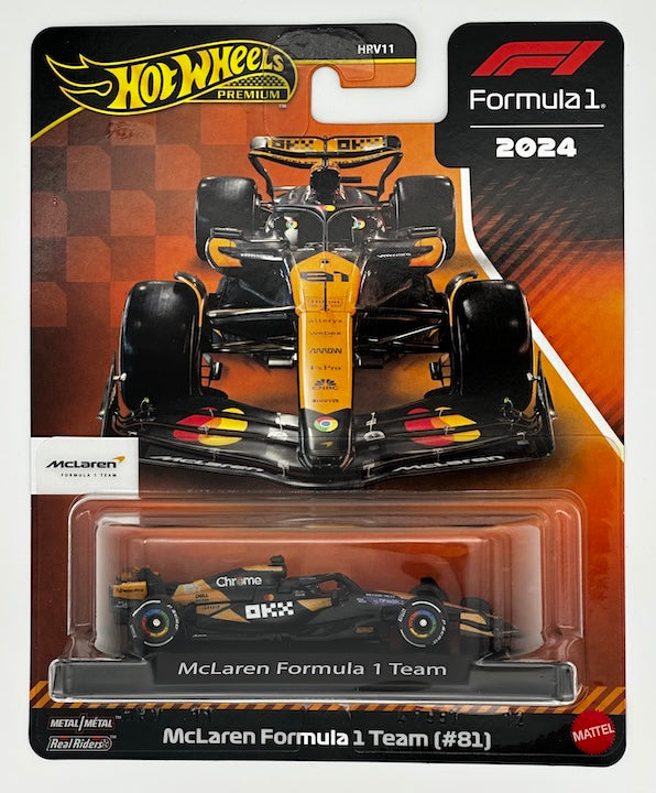 1/64 F1 2024 9台+1 Hot Wheels 1:64 F1 2024 - McLaren #81 (Pastri) - Buy Online