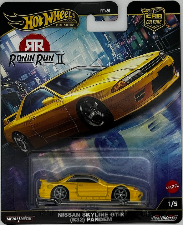 Hot Wheels 1:64 Car Culture Ronin Run II - Nissan Skyline GT-R (R32) Pandem