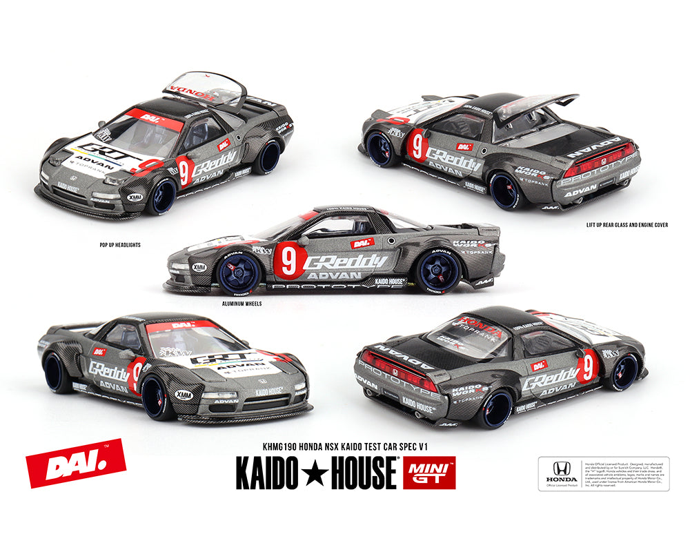 (Pre-order) Kaido House x Mini GT 1:64 Honda NSX Kaido Test Car Spec V1