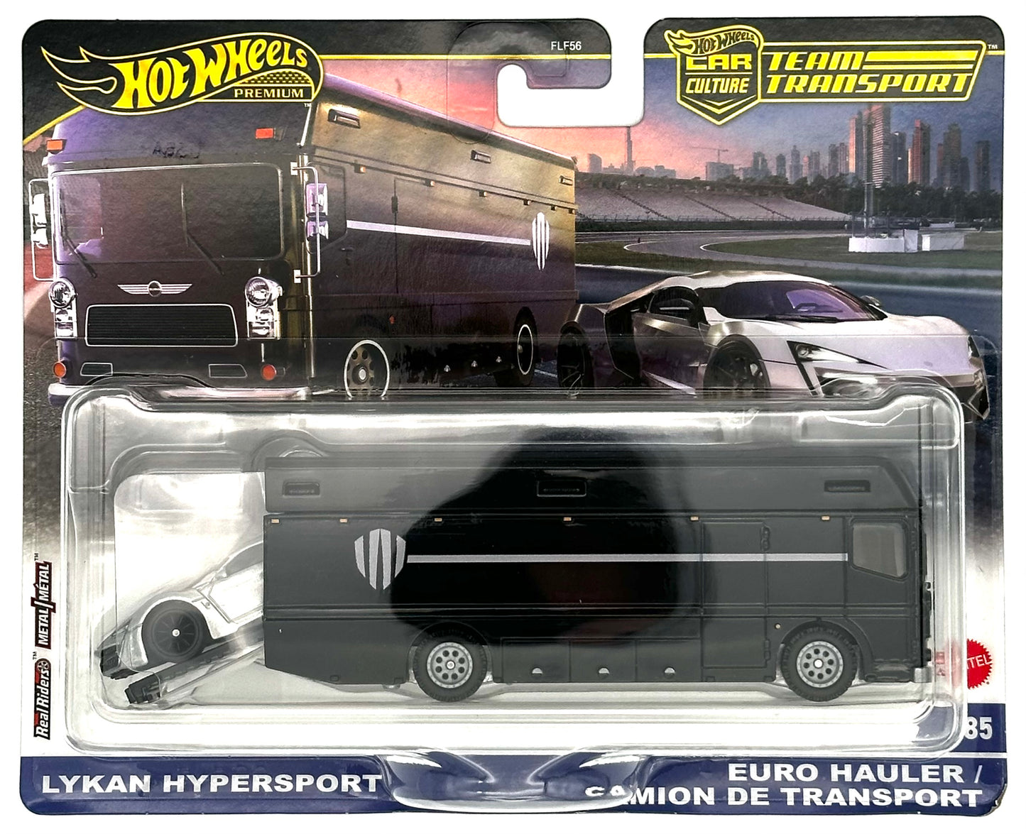Hot Wheels 1:64 Car Culture Team Transport - Lykan Hypersport & Euro Hauler