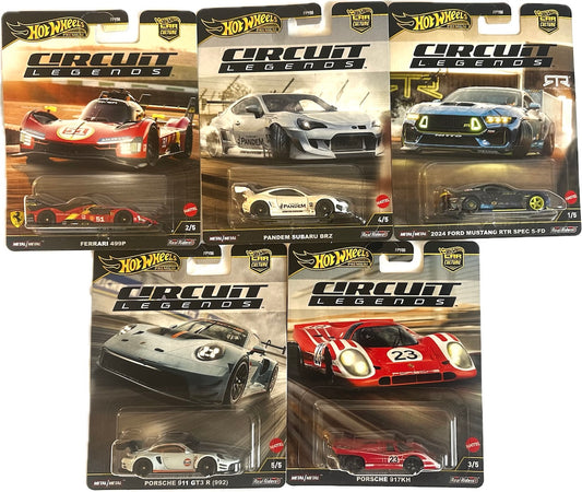 Hot Wheels Car Culture Circuit Legends Set of 5