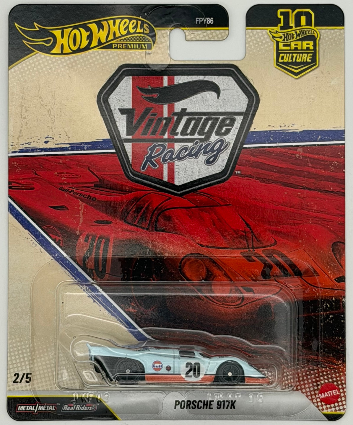 Hot Wheels 1:64 Car Culture Vintage Racing Sealed Case (FPY86-961T)