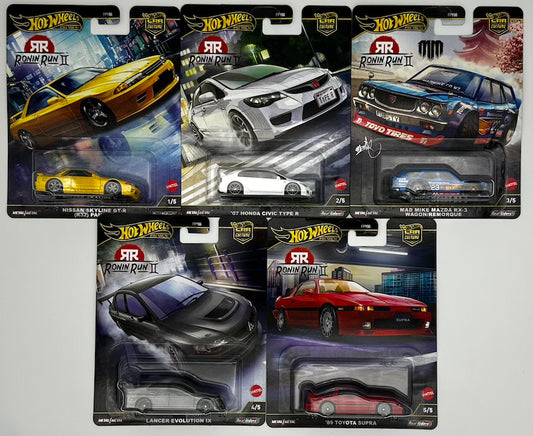Hot Wheels 1:64 Car Culture Ronin Run II - Set of 5 (1-5 No Chase)