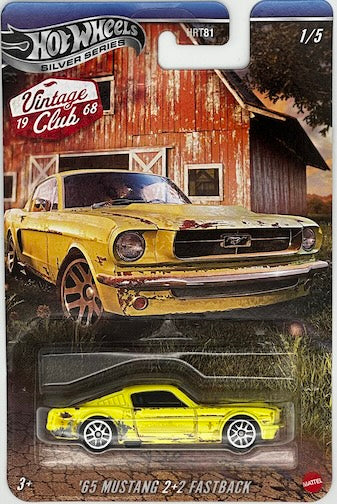 Hot Wheels 1:64 Vintage Club 1968 - '65 Mustang 2+@ Fastback