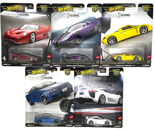 Hot Wheels 1:64 Car Culture Timeless Icons Set of 5