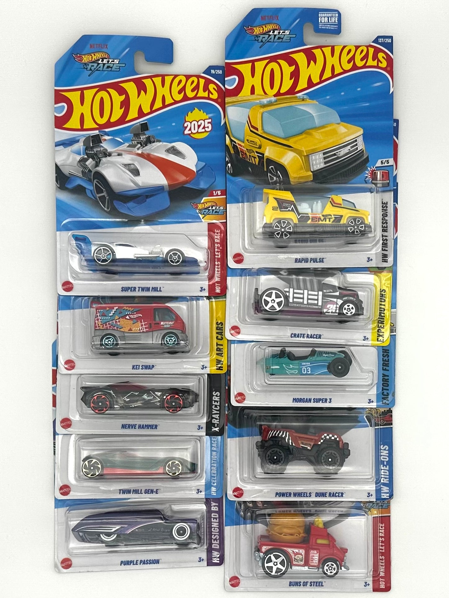 Hot Wheels 1:64 Mainline Fantasy Cars - Lot of 10