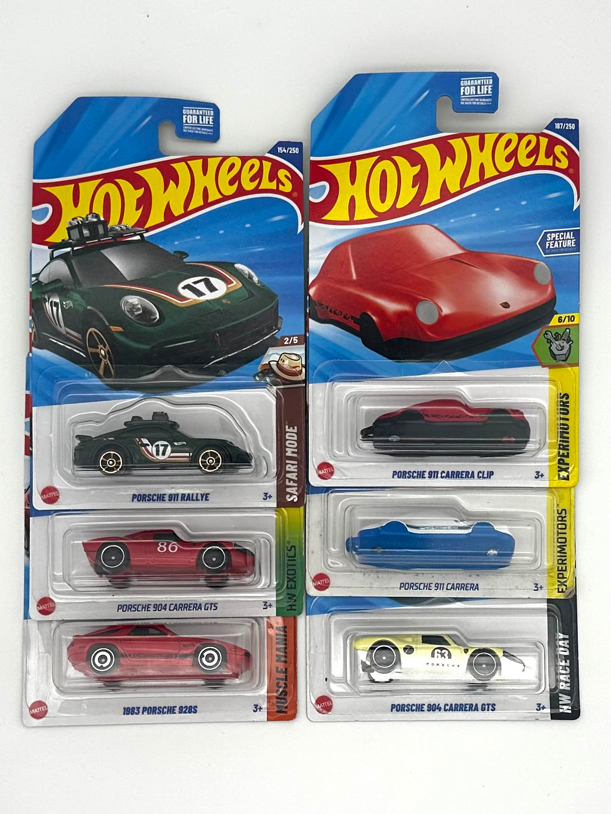 Hot Wheels 1:64 Mainline Porsches - Set of 6