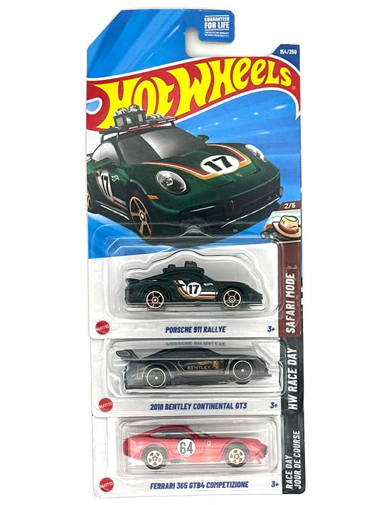 Hot Wheels 1:64 Mainline Sports Cars - Ferrari/Porsche/Bentley