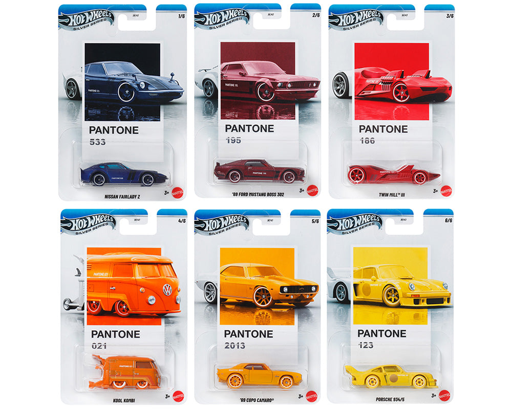 Hot Wheels 1:64 Pantone Complete Set of 6