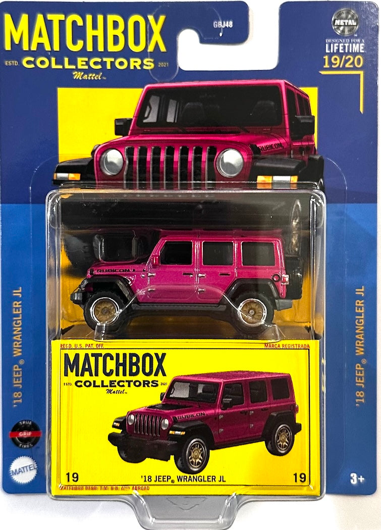 Matchbox Collector 2024 19/20 2018 Jeep Wrangler JL