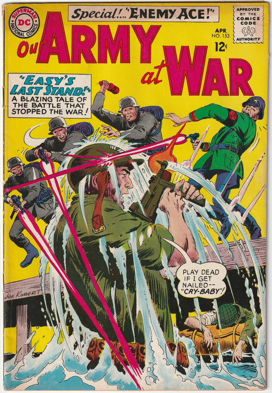 Our Army at War #153 VG- 3.5 (2nd Appearance of the Enemy Ace!)