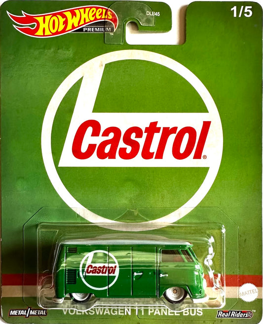 Hot Wheels Premium - Volkswagen 11 Panel Bus Castrol